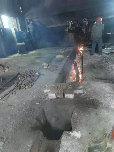 鋼廠噴注施工現場